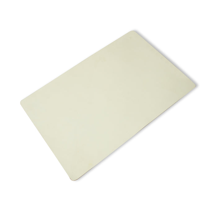 Ivory Elegance Leather Desk Mat + Mouse Pad