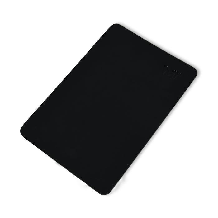 Noir Opulence Black Leather Desk Mat + Mouse Pad