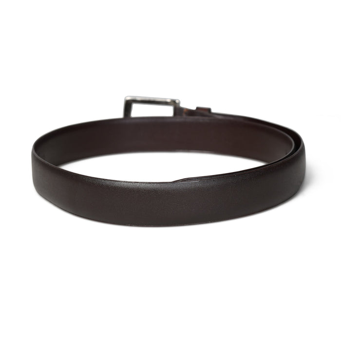 Rich Dark Brown Formal Leather Belt