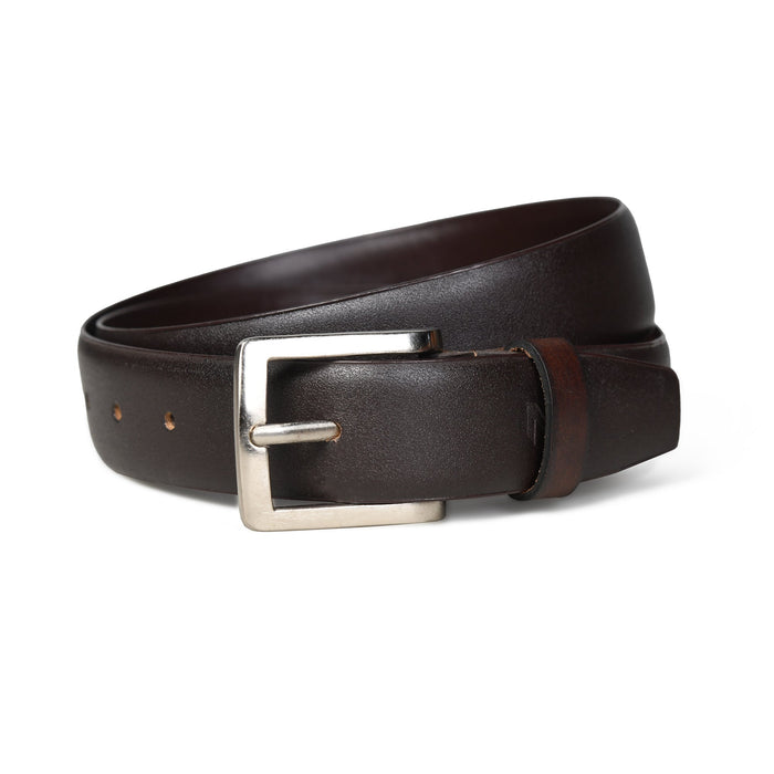 Rich Dark Brown Formal Leather Belt