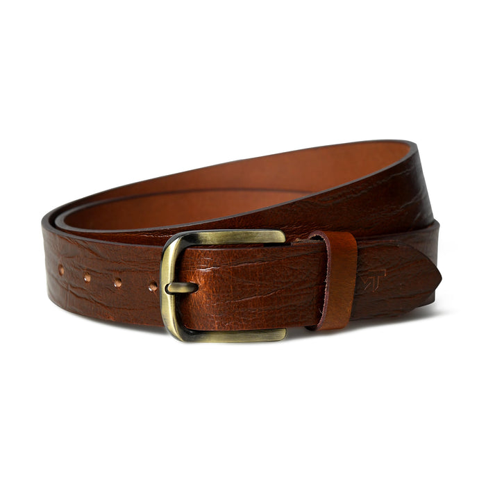 Vibrant Brown Pin Buckle Belt