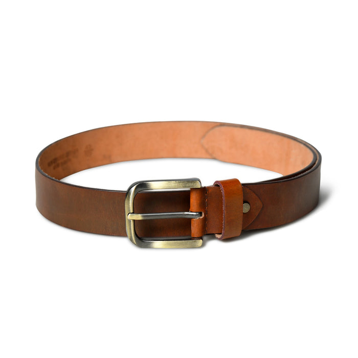 Tan Leather Pin Buckle Belt