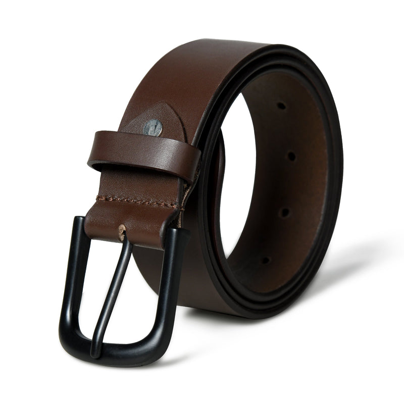 Ceinture en cuir marron Prestige