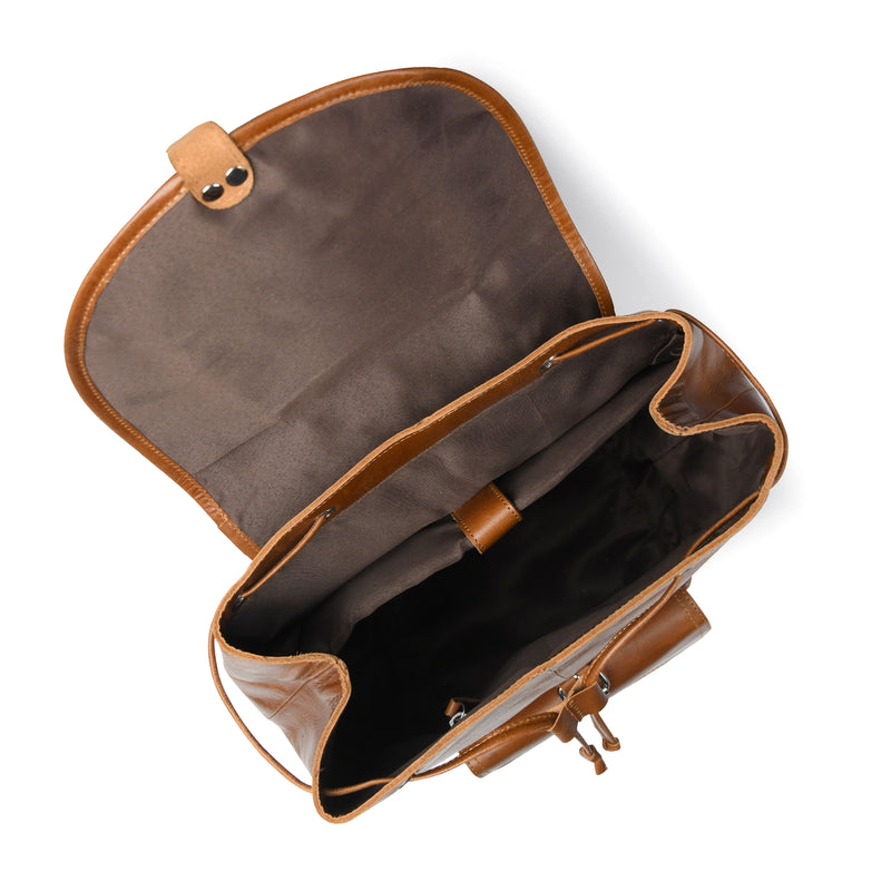 dasein buffalo faux leather studded backpack Kingston Tanned Backpack