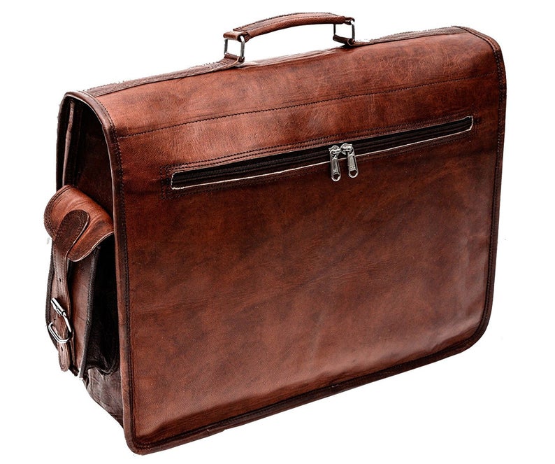 Vintage Computer Leather Bag