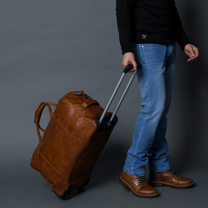 Harbor Leather Trolly Carry-On