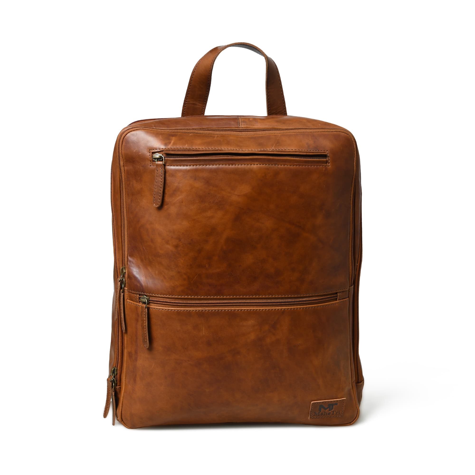 Men's 16 Laptop Travel Transit Voyager Leather Backpack Pro