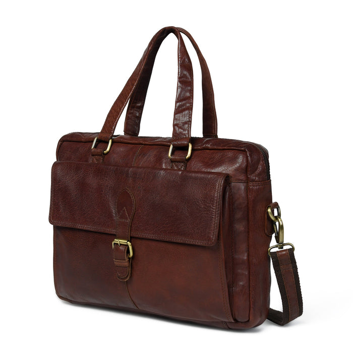 The Modern Briefcase Brown