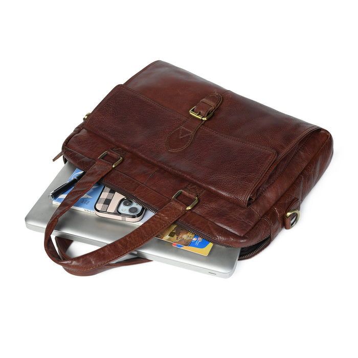 The Modern Briefcase Brown