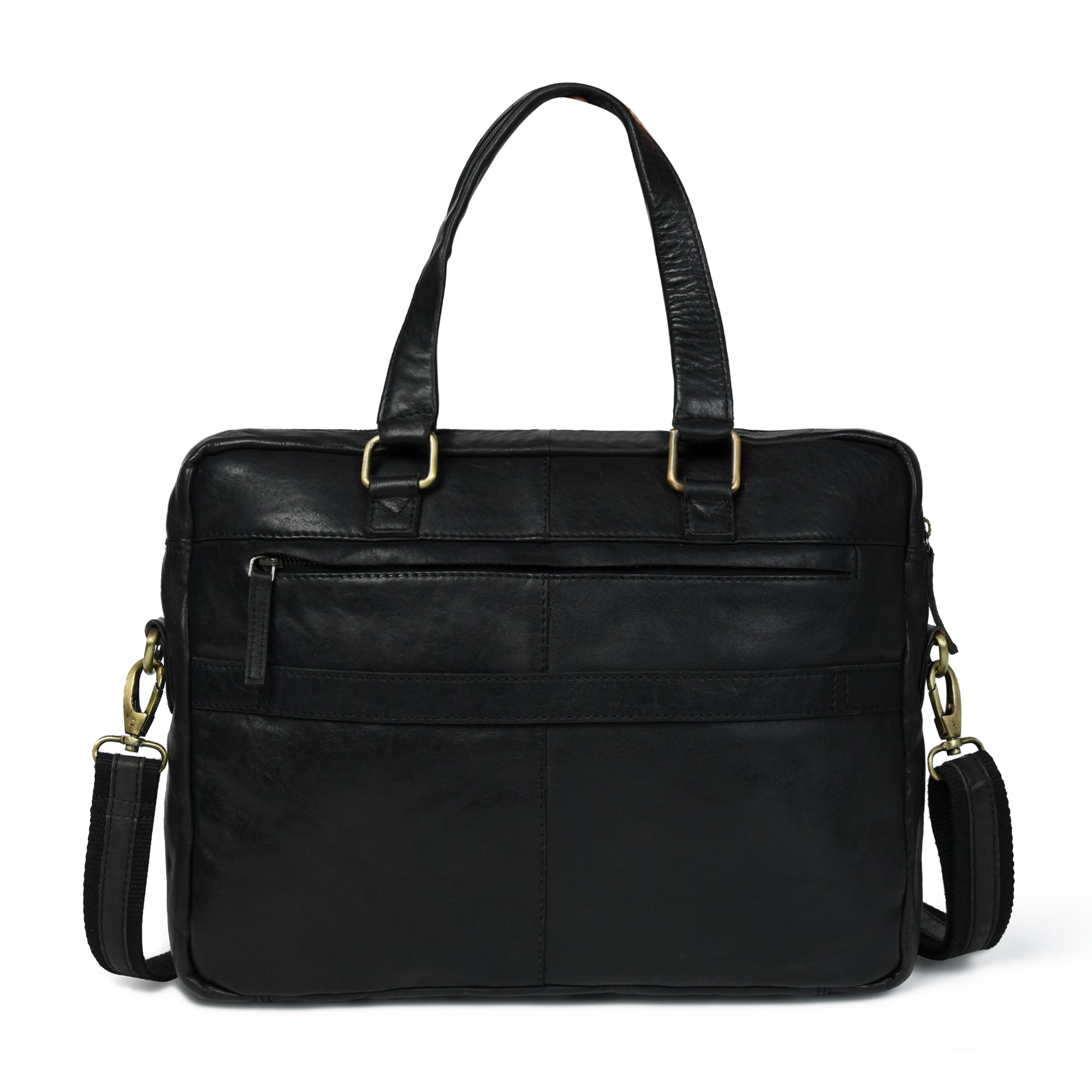 The Modern Black Leather Briefcase Sleek Business Bag for Men