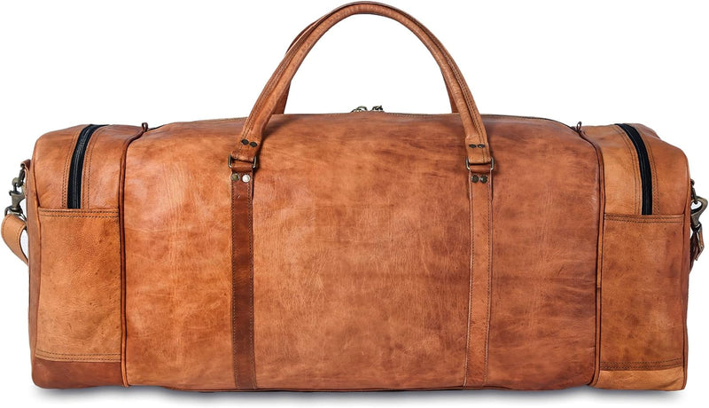 Extra Large Weekender Duffle Bag – Full Grain Leather