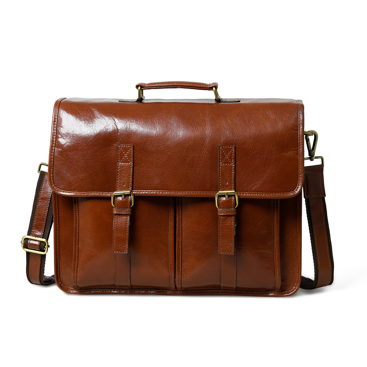 The Architect Brown Executive 16 Inch Laptop Bag — Classy Leather Bags