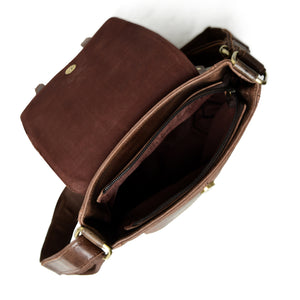 Accessorize Leather Messenger Cross-body Bag