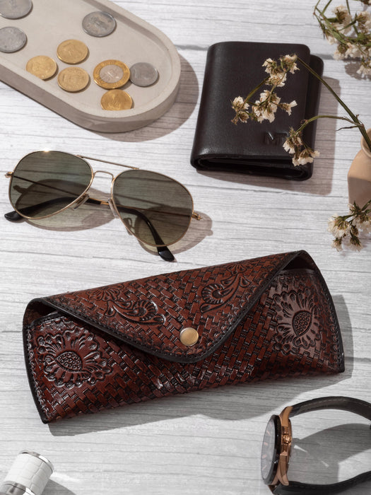 Designer Sunglasses Leather Case