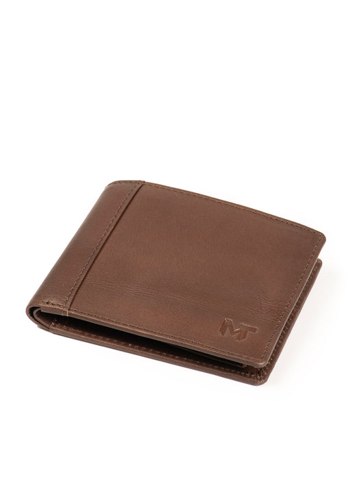 Wealth Ward Brown Bi-folded Wallet