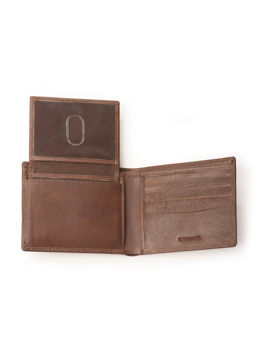 Wealth Ward Brown Bi-folded Wallet