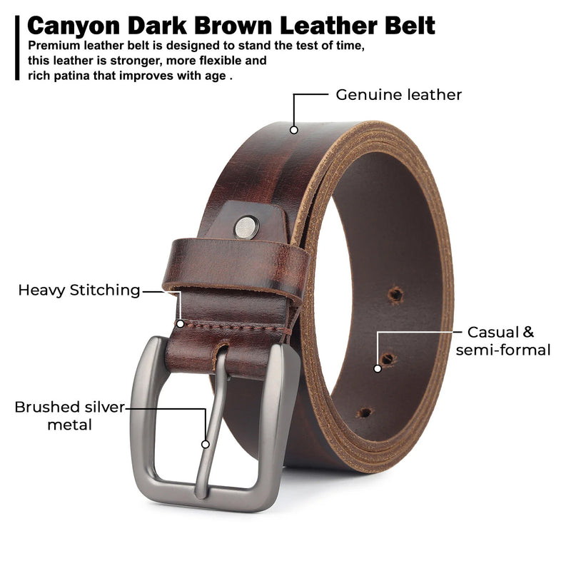 Canyon Full Grain Leather Belts