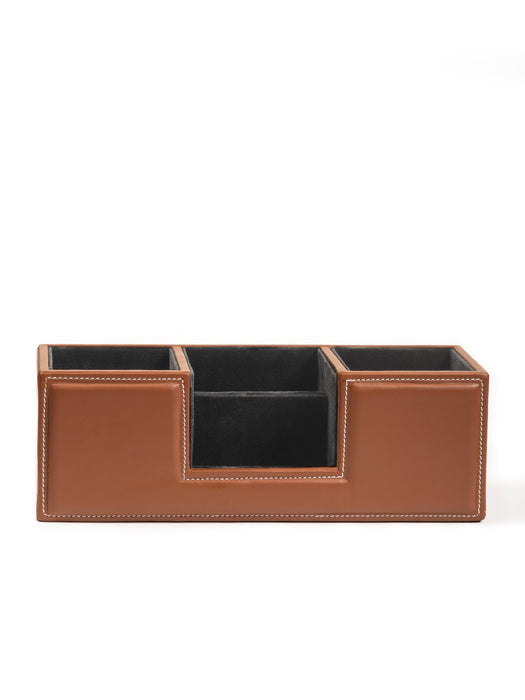 Leather Desk Organiser