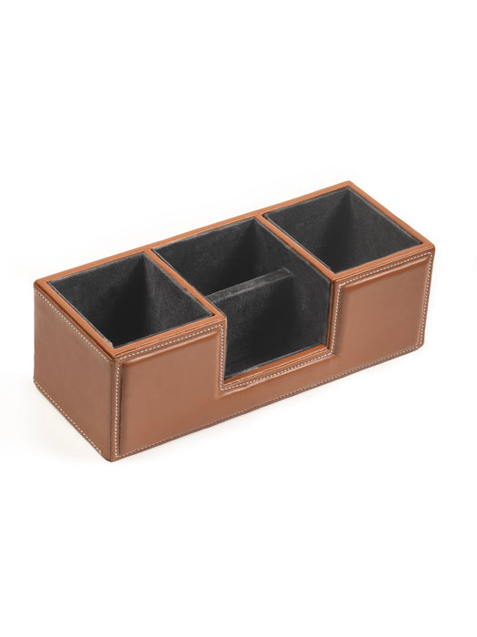 Leather Desk Organiser