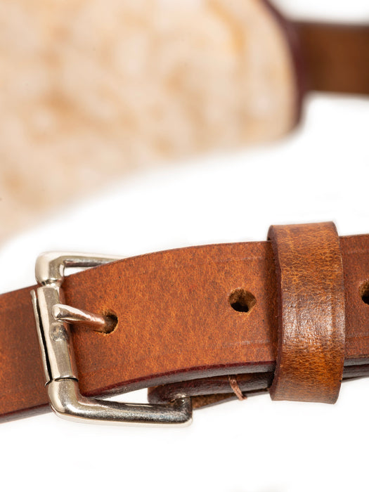 Tan Leather Dog Harness