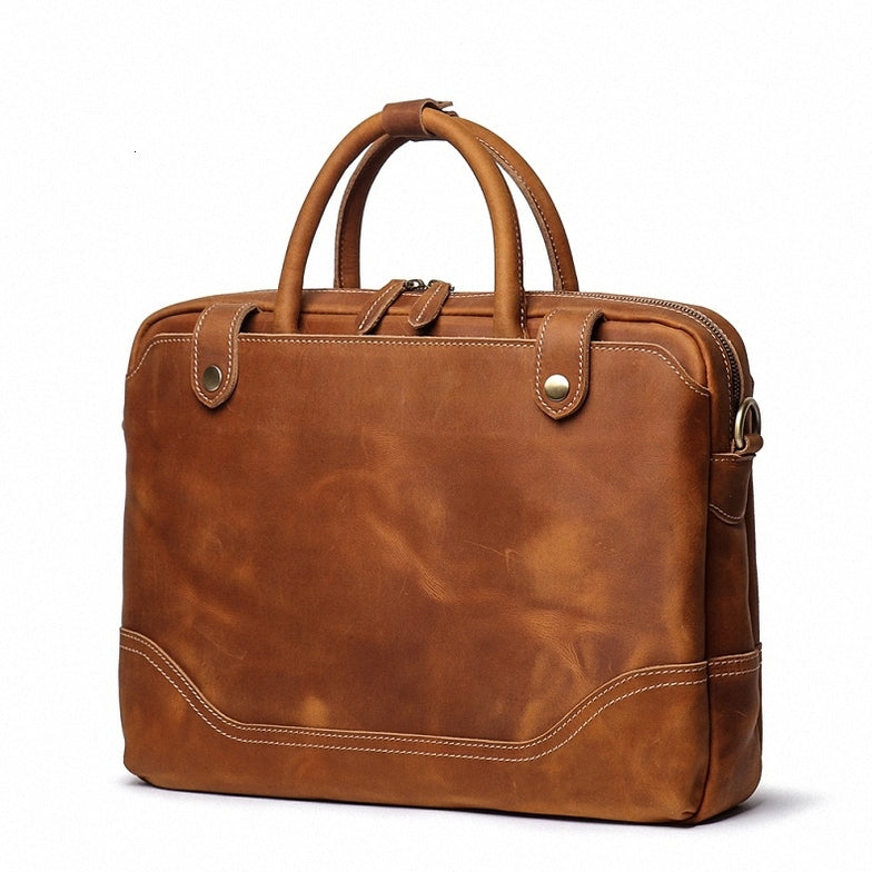 The Everyday Office Briefcase — Classy Leather Bags