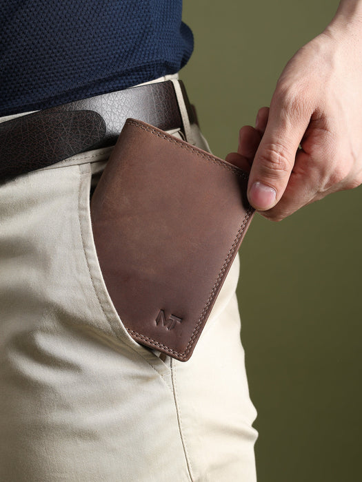 Buffalo Leather Men's Wallet - Vertical