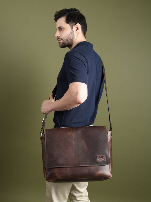 Genuine Sitka Leather Laptop Bag