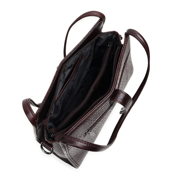 crossbody travel tote bag Cypress Crossbody Travel Tote, Structure Leather Bag For Women