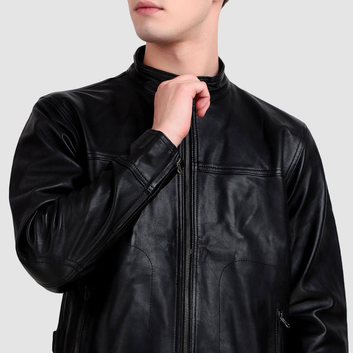 Midnight Rider Black Leather Jacket