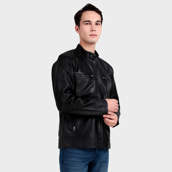 Heritage Classic Black Leather Jacket — Classy Leather Bags