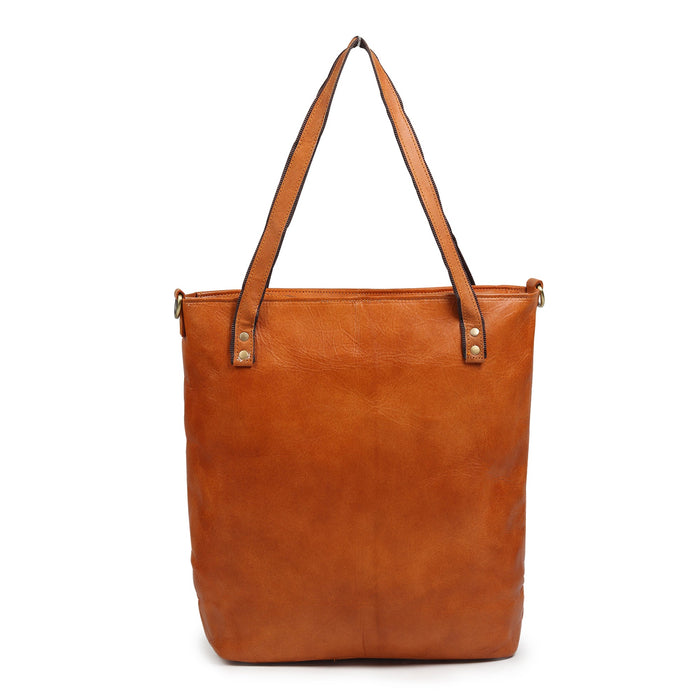 Classic Vertical Leather Tote