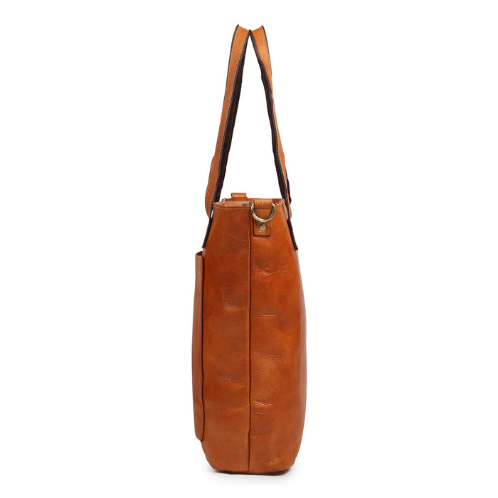 Classic Vertical Leather Tote