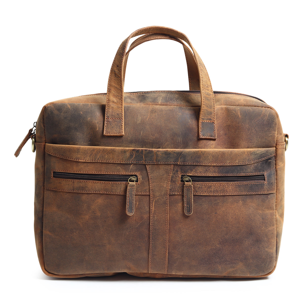 Manhattan Leather Office Briefcase 16 Inch — Classy Leather Bags