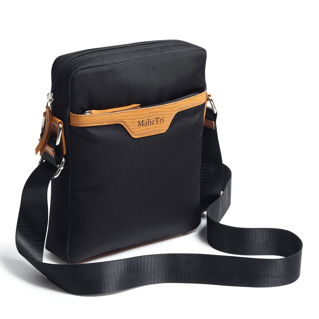Mark Canvas Side Messenger Bag, Black Color, Men's Side Bags