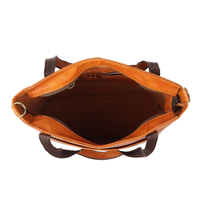 Classic Vertical Leather Tote