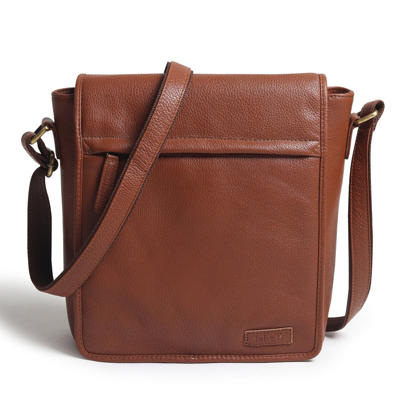 crossbody bags travel Leather Crossbody Side Messenger Bag for Travel Work Men's — Classy Leather Bags