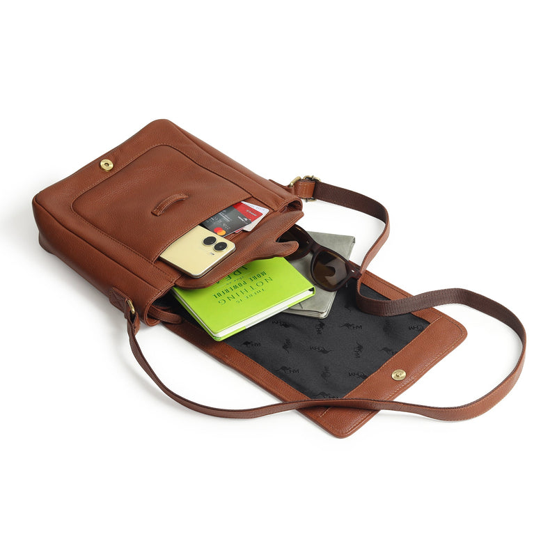 crossbody bag small travel Leather Crossbody Side Messenger Bag for Travel Work Men's — Classy Leather Bags