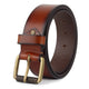 Classic Mocha Brown Leather Belt