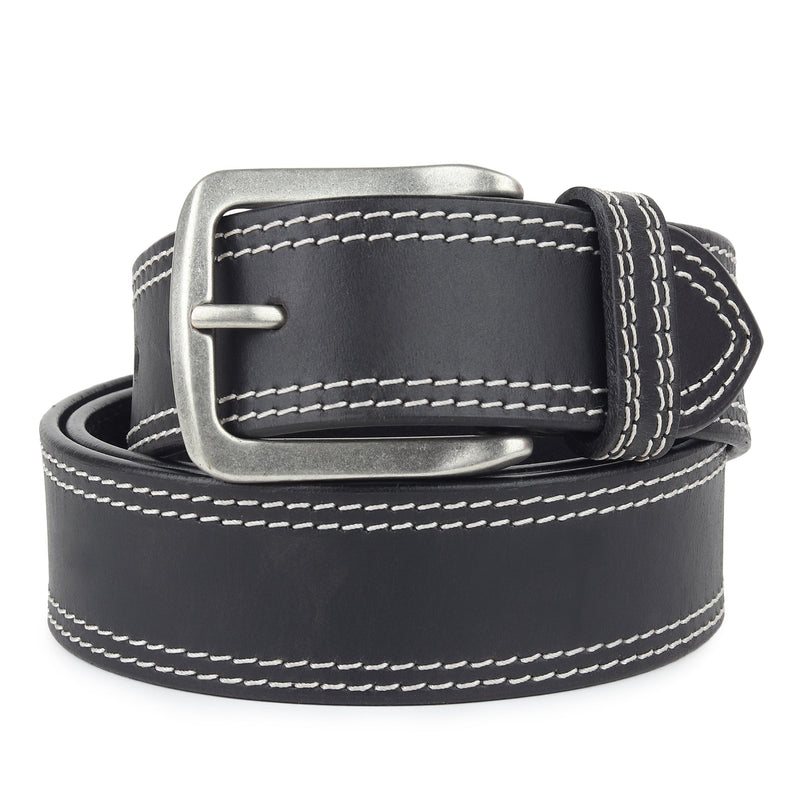 Midnight Ranger Black Leather Belt