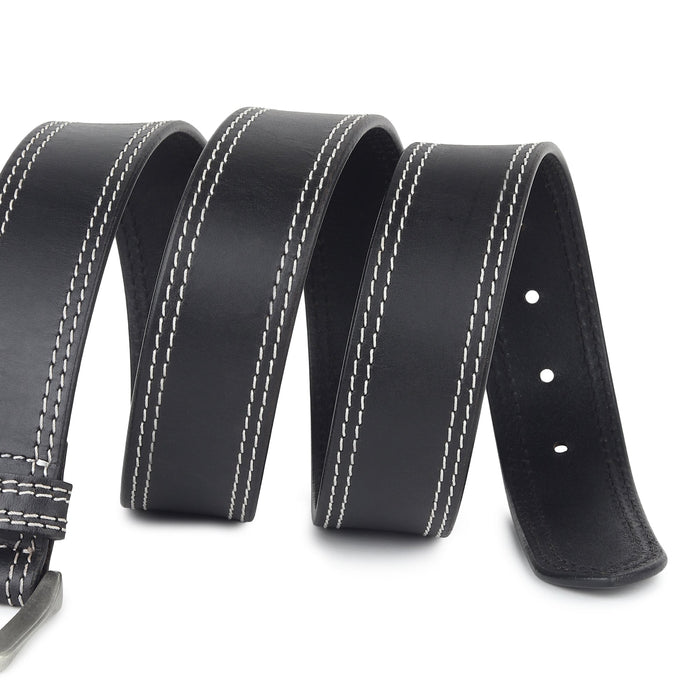 Midnight Ranger Black Leather Belt
