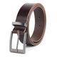 Classic Merlot Slim Leather Belt