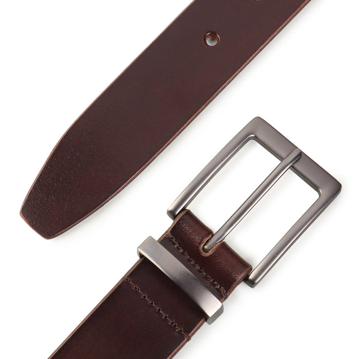 Classic Merlot Slim Leather Belt