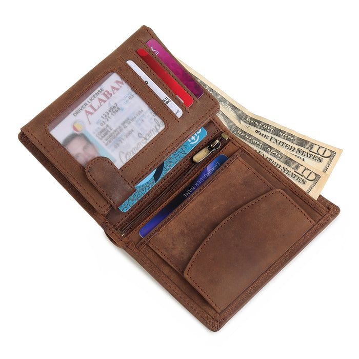 Buffalo Leather Men's Wallet - Vertical
