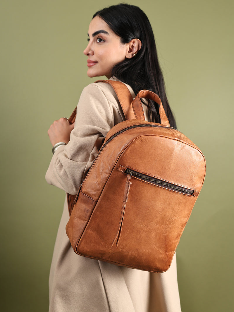 Urban Lite Leather Backpack