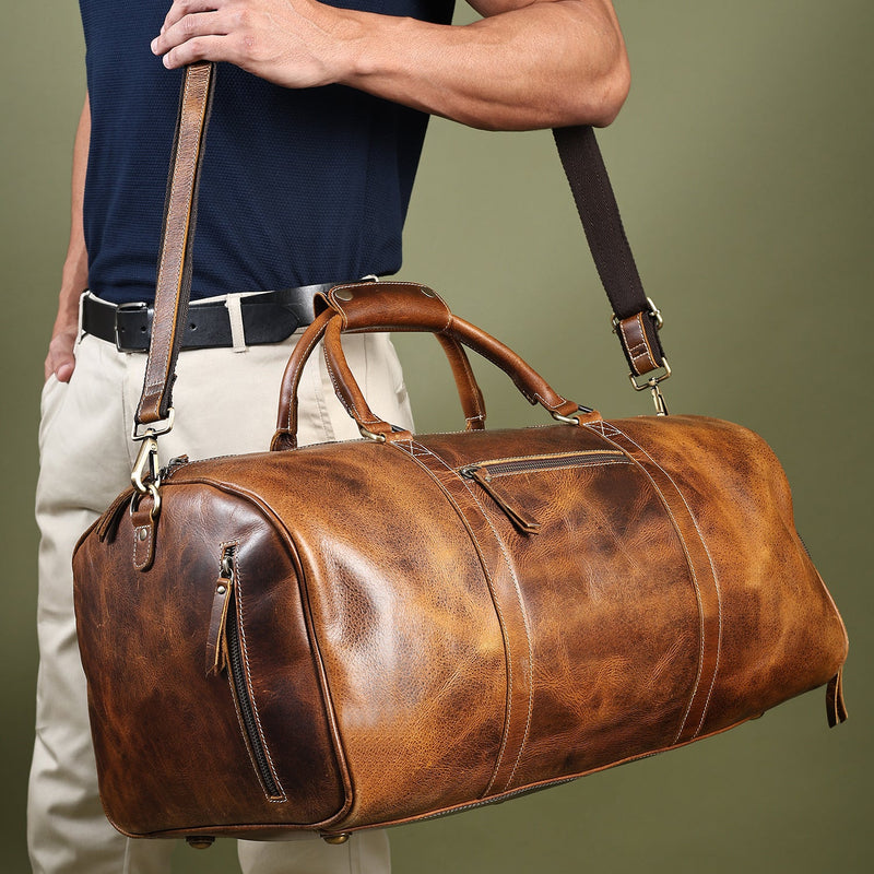 Heritage Buffalo Leather Duffel Bag