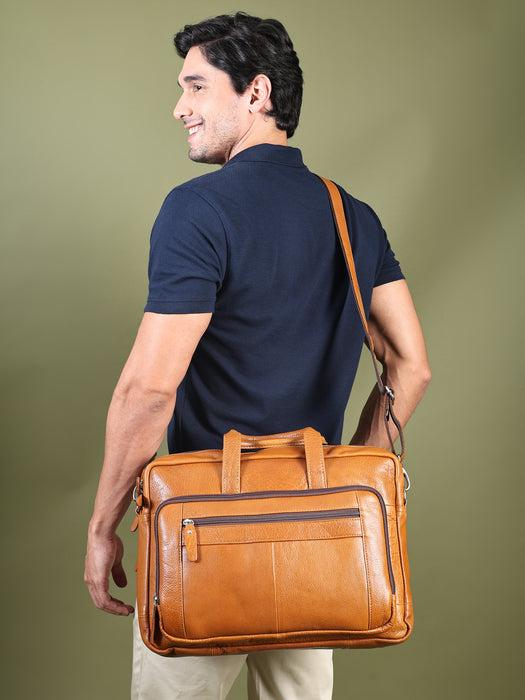 Professional Leather Travel Briefcase