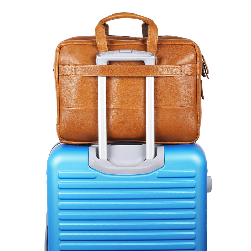 Professional Leather Travel Briefcase