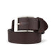Bison Dark Brown Leather Belt