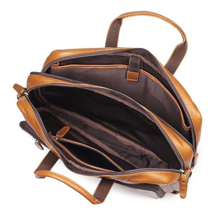 Professional Leather Travel Briefcase