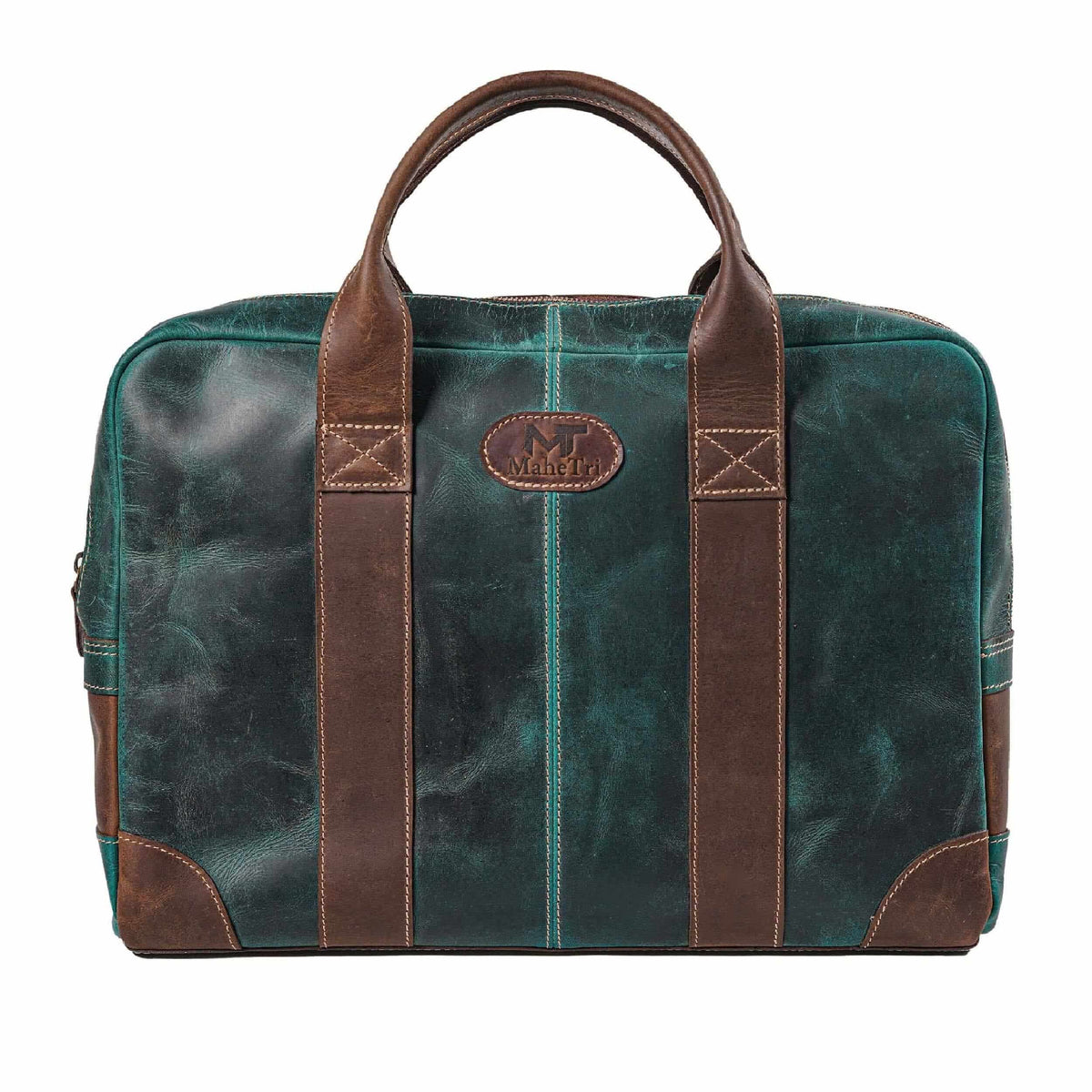 MaheTri Jefferson Leather Briefcase | Leather Laptop Briefcase